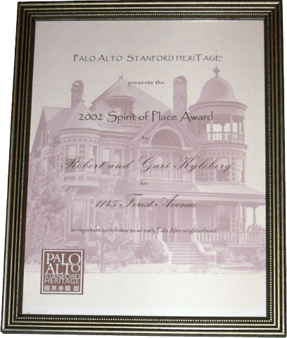 Spirit of Place Award to Forest Avenue Home Owner
